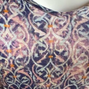 EUC short sleeved, shark bite hemmed, tunic / minidress, 2X